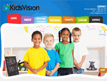 Tablet Screenshot of kidsvision.com